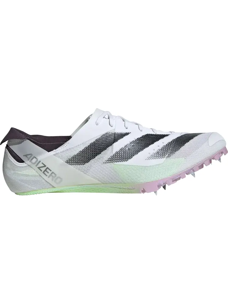 Кроссовки Adizero Finesse Spikes 'White Green Spark' — изображение 1 из 1, белый