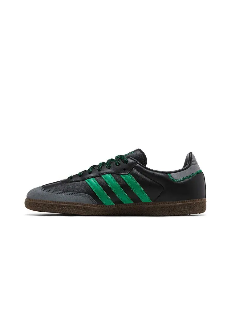 Кроссовки adidas Wmns Samba OG 'Black Green' — изображение 4 из 9, черный/зеленый/серый