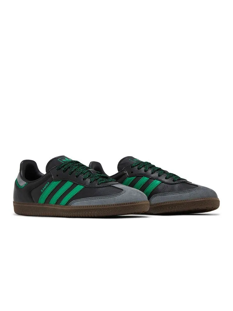 Кроссовки adidas Wmns Samba OG 'Black Green' — изображение 9 из 9, черный/зеленый/серый