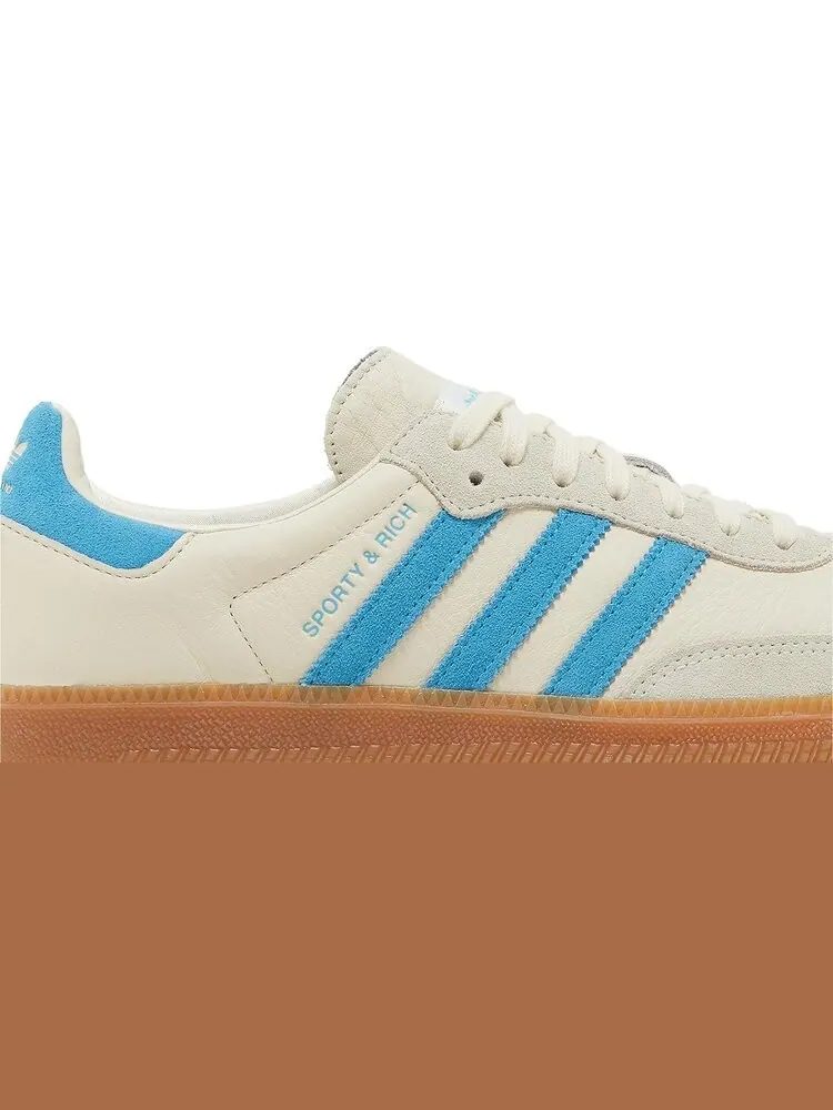 Кроссовки Sporty & Rich x Samba OG 'Cream Blue' — изображение 2 из 4, бежевый