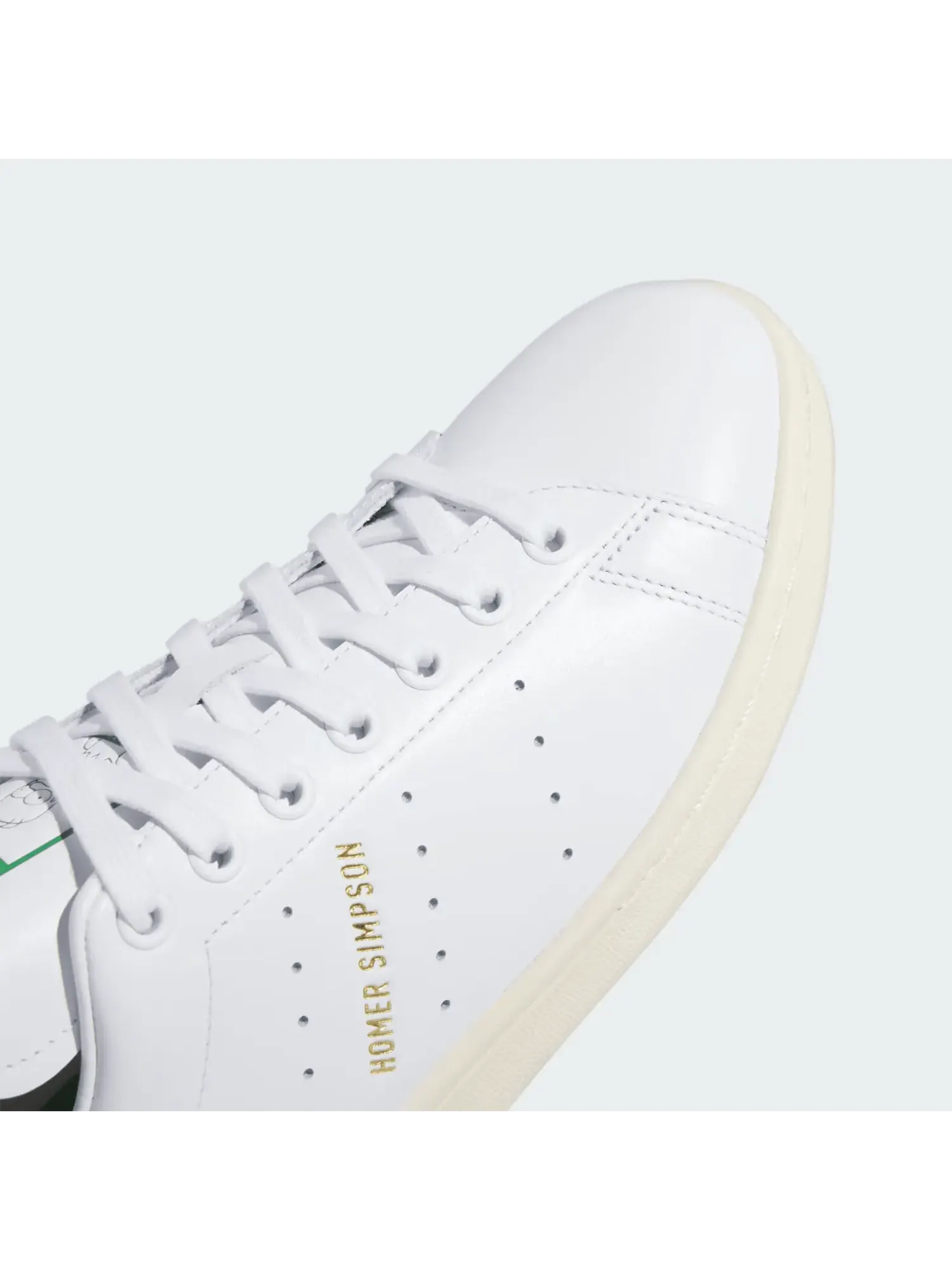 Кроссовки Adidas Stan Smith 'Гомер Симпсон' — изображение 8 из 10, белый