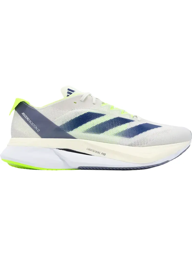 Кроссовки Adizero Boston 12 'White Royal Lucid Lemon' — изображение 1 из 1, белый