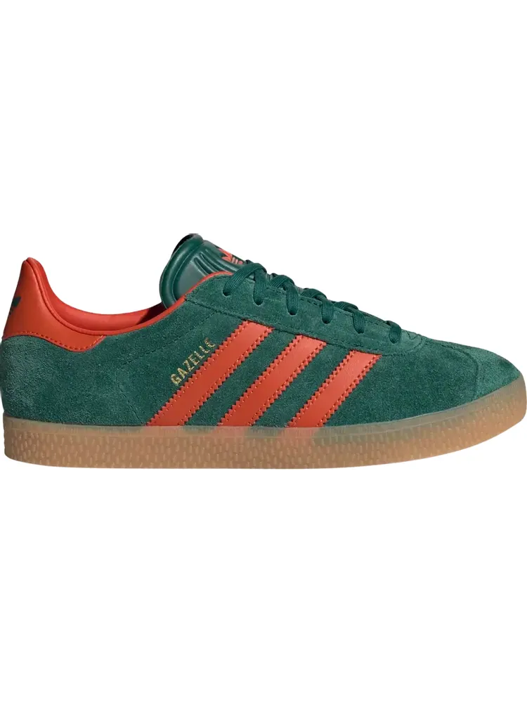 Кроссовки Gazelle J 'Collegiate Green Preloved Red' — изображение 1 из 1, зеленый
