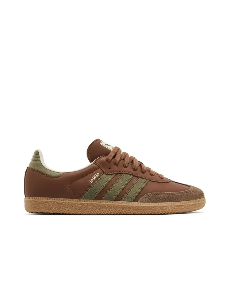Кроссовки Samba OG 'Brown Olive Strata' — изображение 1 из 8, коричневый оливковый