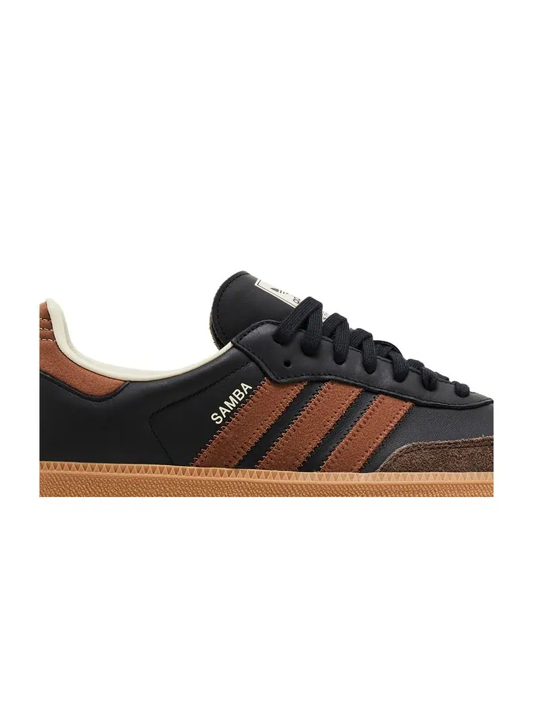 Кроссовки Samba OG 'Black Preloved Brown' — изображение 2 из 8, черный коричневый
