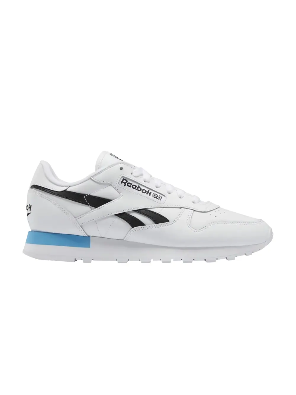 Кроссовки Classic Leather Reebok — изображение 1 из 1, белый/черный/голубой
