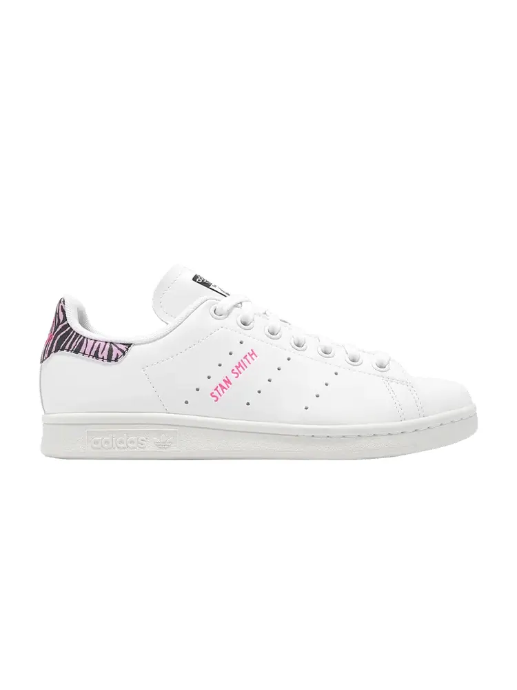 Кроссовки adidas Wmns Stan Smith 'Bliss Pink Zebra' — изображение 1 из 1, белый/розовый/розовый