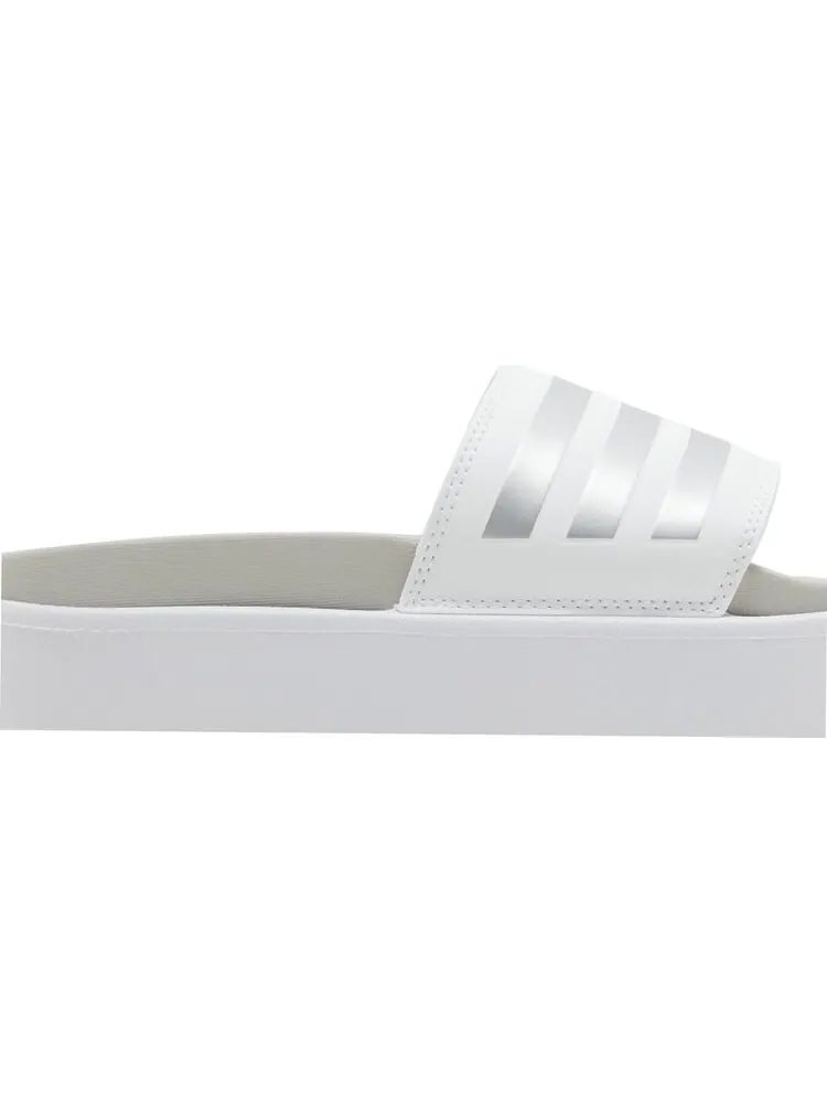 Кроссовки Wmns Adilette Platform Slide 'White Zero Metallic' — изображение 2 из 4, белый