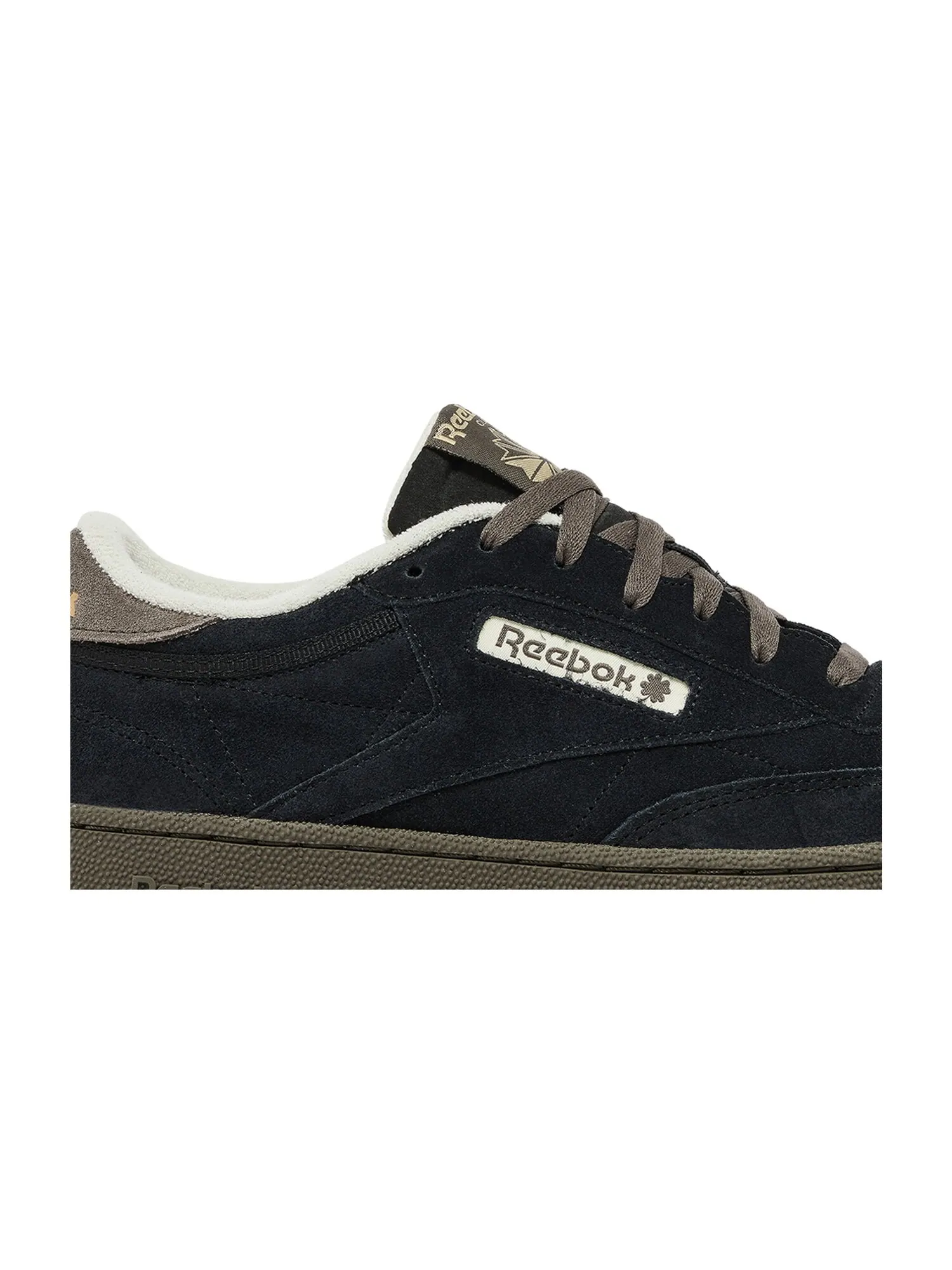 Кроссовки END. x Club C 85 Reebok — изображение 2 из 8, черный//бледный желтый