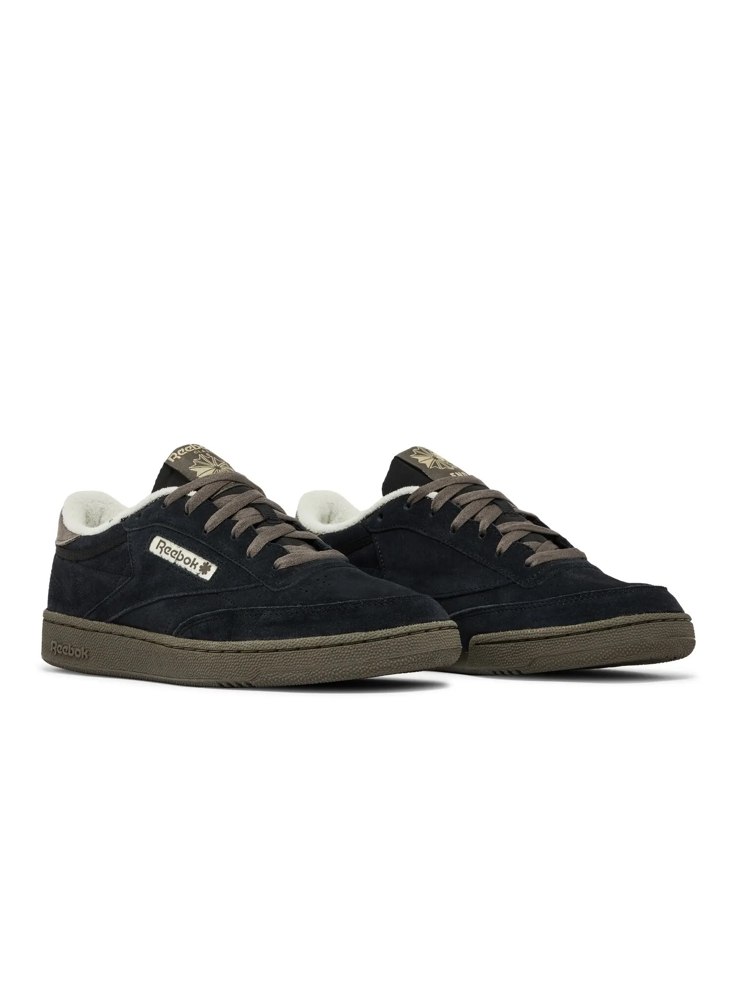 Кроссовки END. x Club C 85 Reebok — изображение 8 из 8, черный//бледный желтый