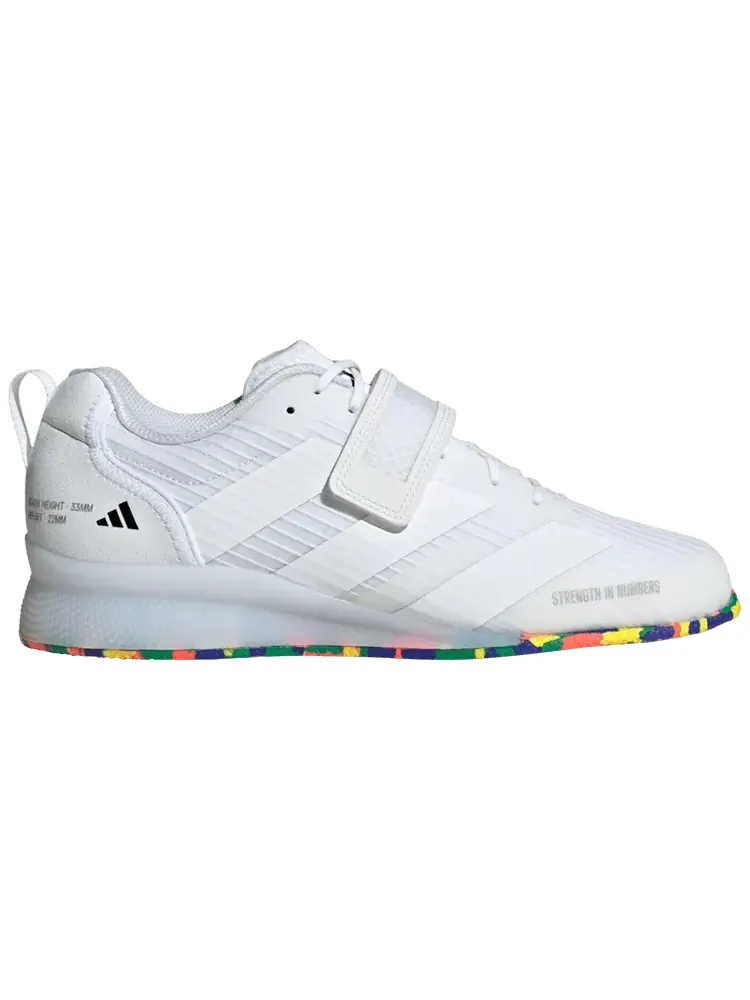 Кроссовки adidas Adipower Weightlifting 3 'White Multi-Color Sole' — изображение 1 из 1, белый