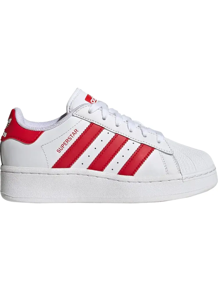 Кроссовки Superstar XLG Big Kid 'White Scarlet' — изображение 1 из 1, белый
