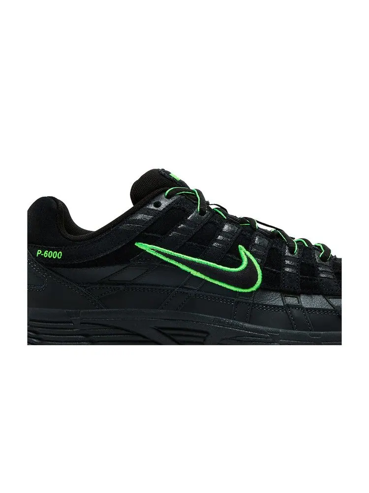 Кроссовки Nike P-6000 Premium 'Black Impact Green' — изображение 3 из 9, черный/зеленый