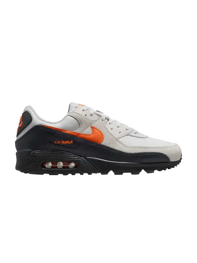 Кроссовки Nike Air Max 90 'Racing Pack - Vast Grey Total Orange' — изображение 1 из 1, серый/черный/оранжевый