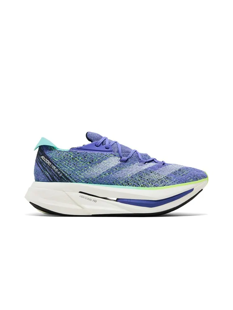 Кроссовки Adizero Prime X 2.0 Strung 'Cobalt Blue Lucid Lemon' — изображение 1 из 8, синий