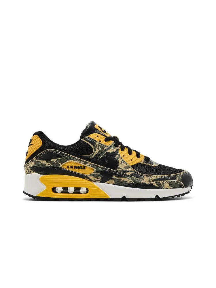 Кроссовки Nike Air Max 90 Premium 'Camo Pack - University Gold' — изображение 2 из 9