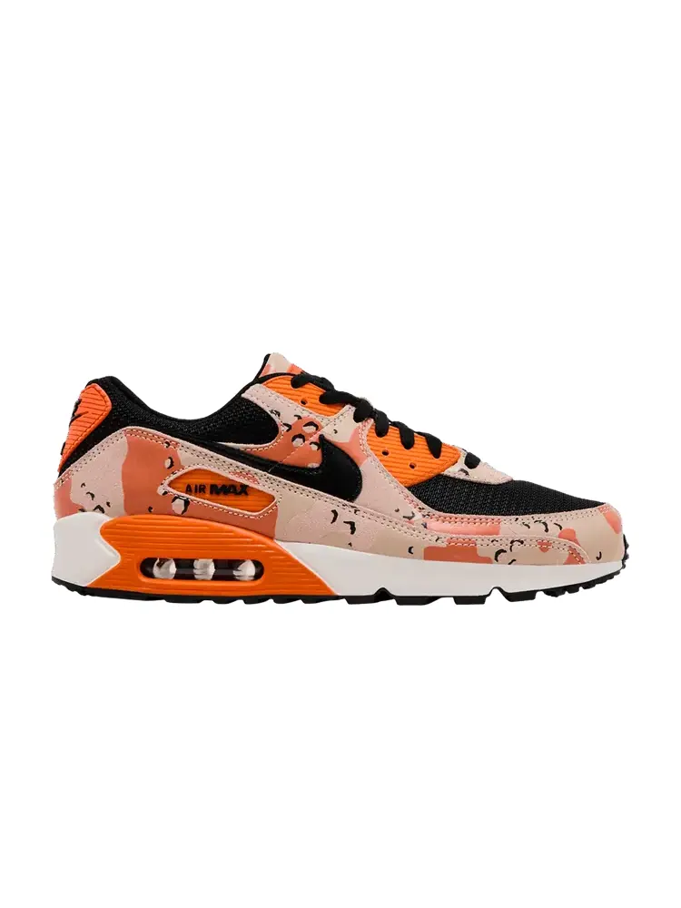 Кроссовки Nike Air Max 90 Premium Camo Pack Bio Beige / Safety Orange — изображение 1 из 10, оранжевые