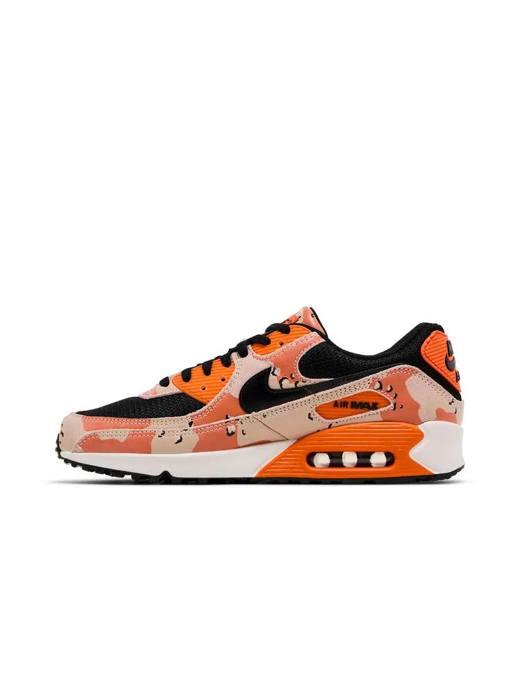 Кроссовки Nike Air Max 90 Premium Camo Pack Bio Beige / Safety Orange — изображение 4 из 10, оранжевые