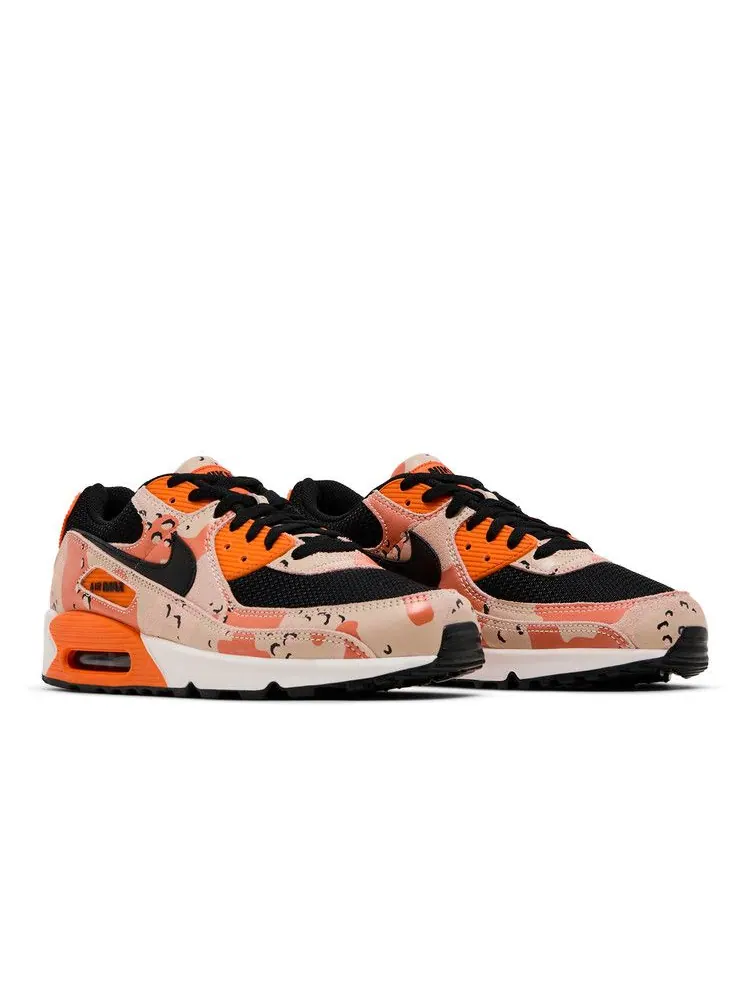 Кроссовки Nike Air Max 90 Premium Camo Pack Bio Beige / Safety Orange — изображение 9 из 10, оранжевые
