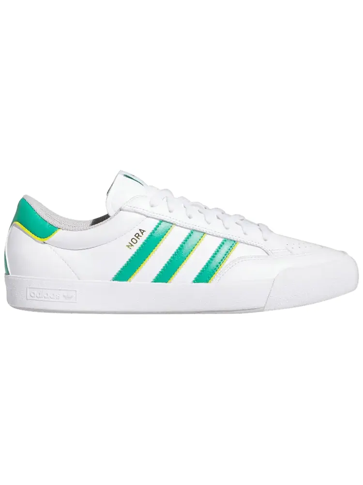 Кроссовки adidas Nora 'White Court Green Yellow' — изображение 1 из 1, белый