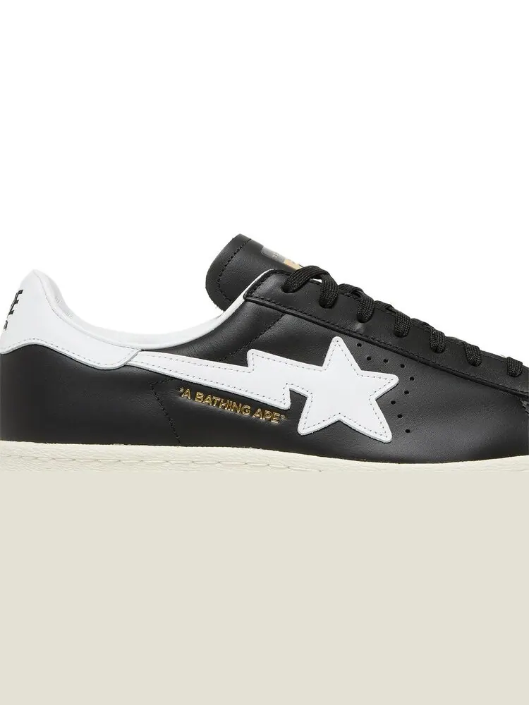 Мужские кроссовки Adidas BAPE x Superstar — изображение 2 из 8, черный/белый