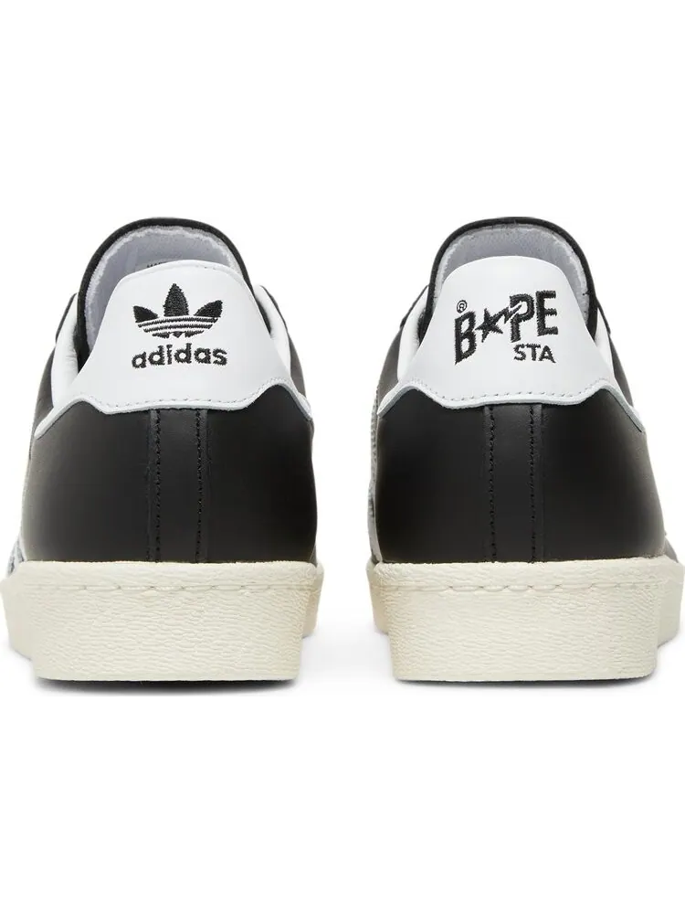 Мужские кроссовки Adidas BAPE x Superstar — изображение 6 из 8, черный/белый