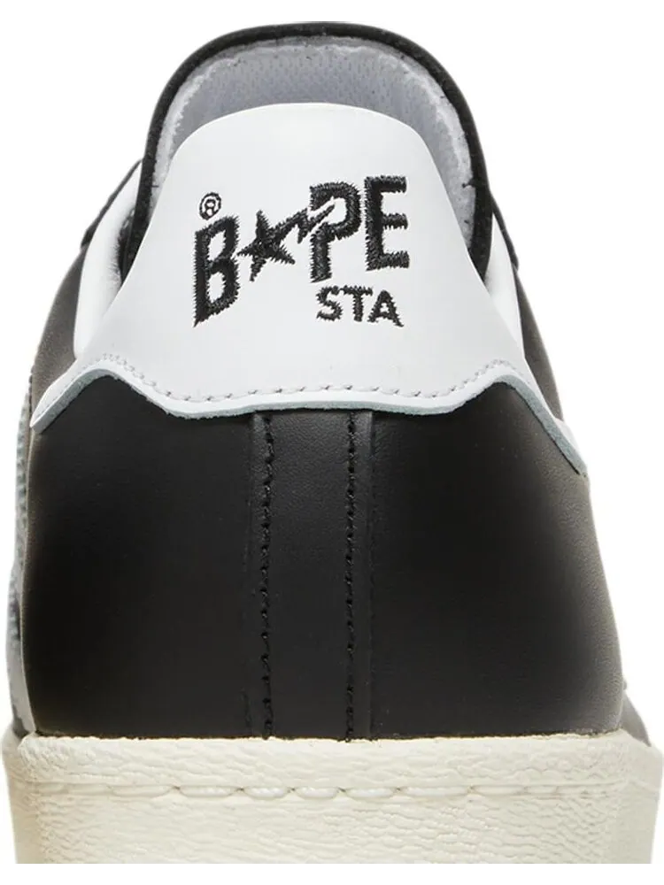 Мужские кроссовки Adidas BAPE x Superstar — изображение 7 из 8, черный/белый