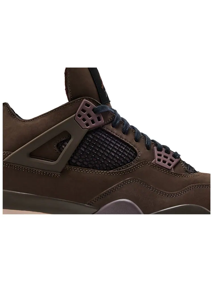 Кроссовки A Ma Maniere x Air Jordan 4 Retro «Темный мокко» — изображение 2 из 10, коричневый