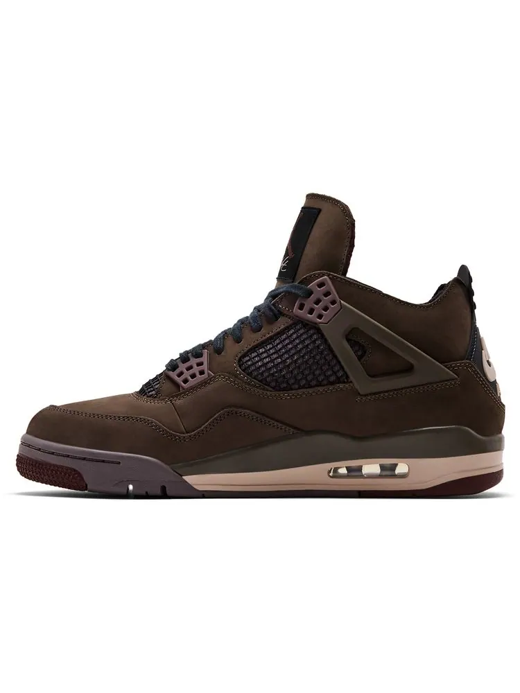 Кроссовки A Ma Maniere x Air Jordan 4 Retro «Темный мокко» — изображение 3 из 10, коричневый