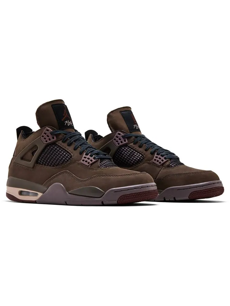 Кроссовки A Ma Maniere x Air Jordan 4 Retro «Темный мокко» — изображение 8 из 10, коричневый