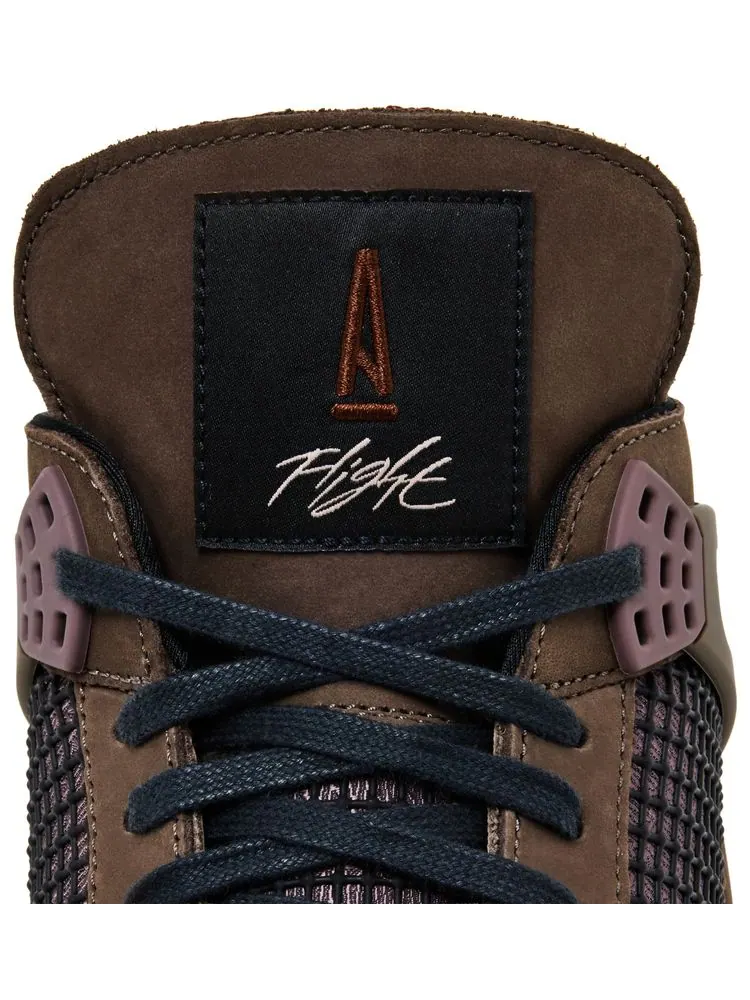 Кроссовки A Ma Maniere x Air Jordan 4 Retro «Темный мокко» — изображение 9 из 10, коричневый