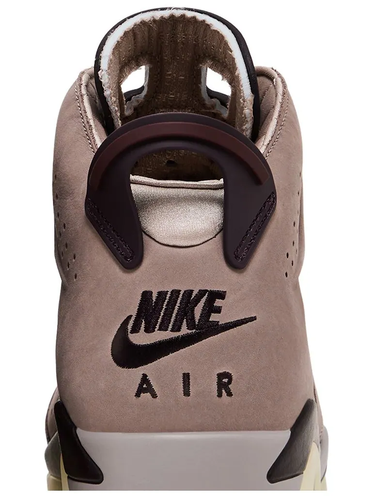 Кроссовки A Ma Maniére x Air Jordan 6 Retro «Smoky Mauve» — изображение 7 из 8, коричневый