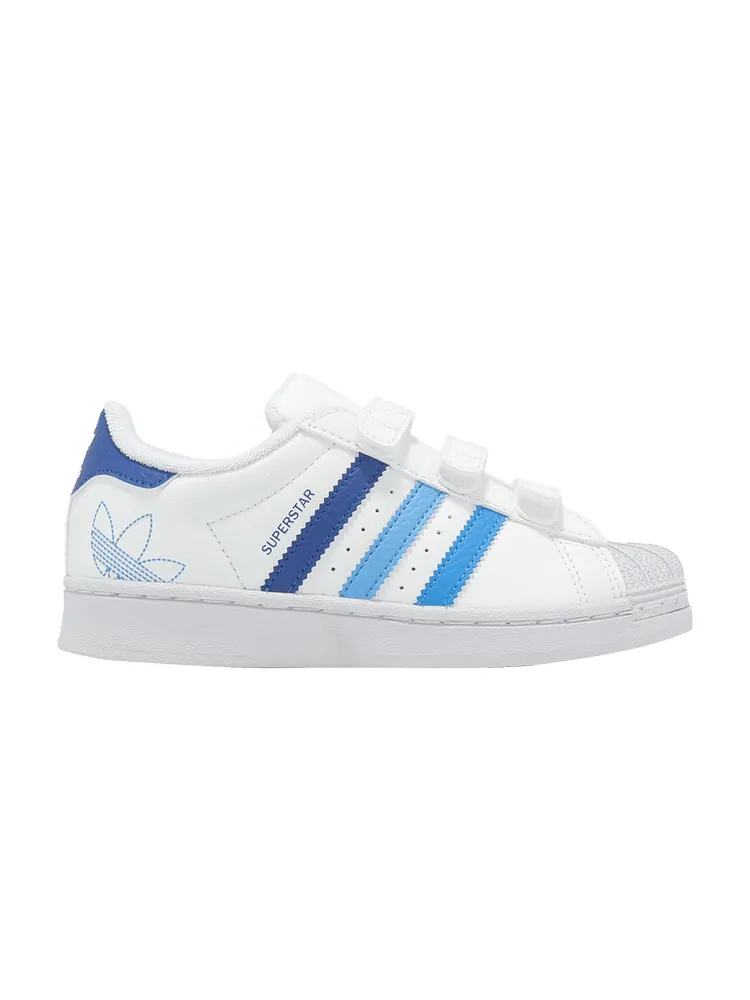 Кроссовки adidas Superstar CF C 'White Royal Blue Burst' — изображение 1 из 1, белый/синий/синий