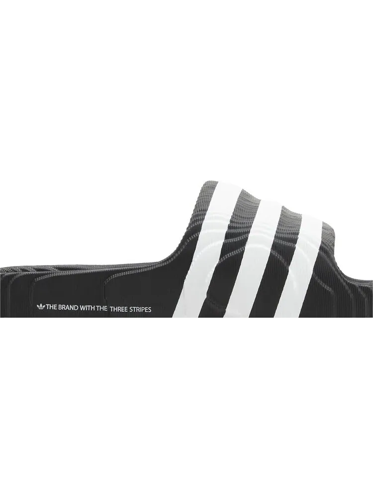 Кроссовки Adilette 22 Slide 'Black White' — изображение 2 из 4, черный