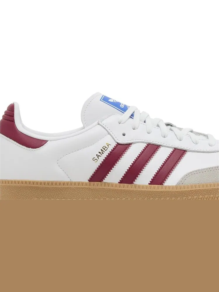 Кроссовки Samba OG 'White Burgundy Gum' — изображение 2 из 4, белый