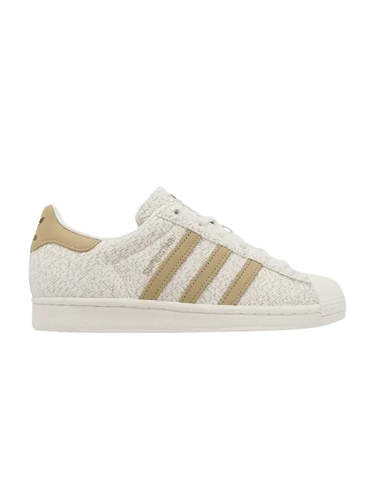 Кроссовки adidas Wmns Superstar 'Snowflakes & Acorns' — изображение 1 из 1, белый/хаки/коричневый
