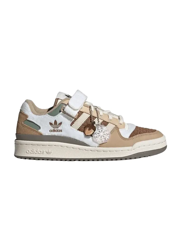 Кроссовки adidas Wmns Forum Low 'Snowflakes & Acorns' — изображение 1 из 1, коричневый/белый/хаки