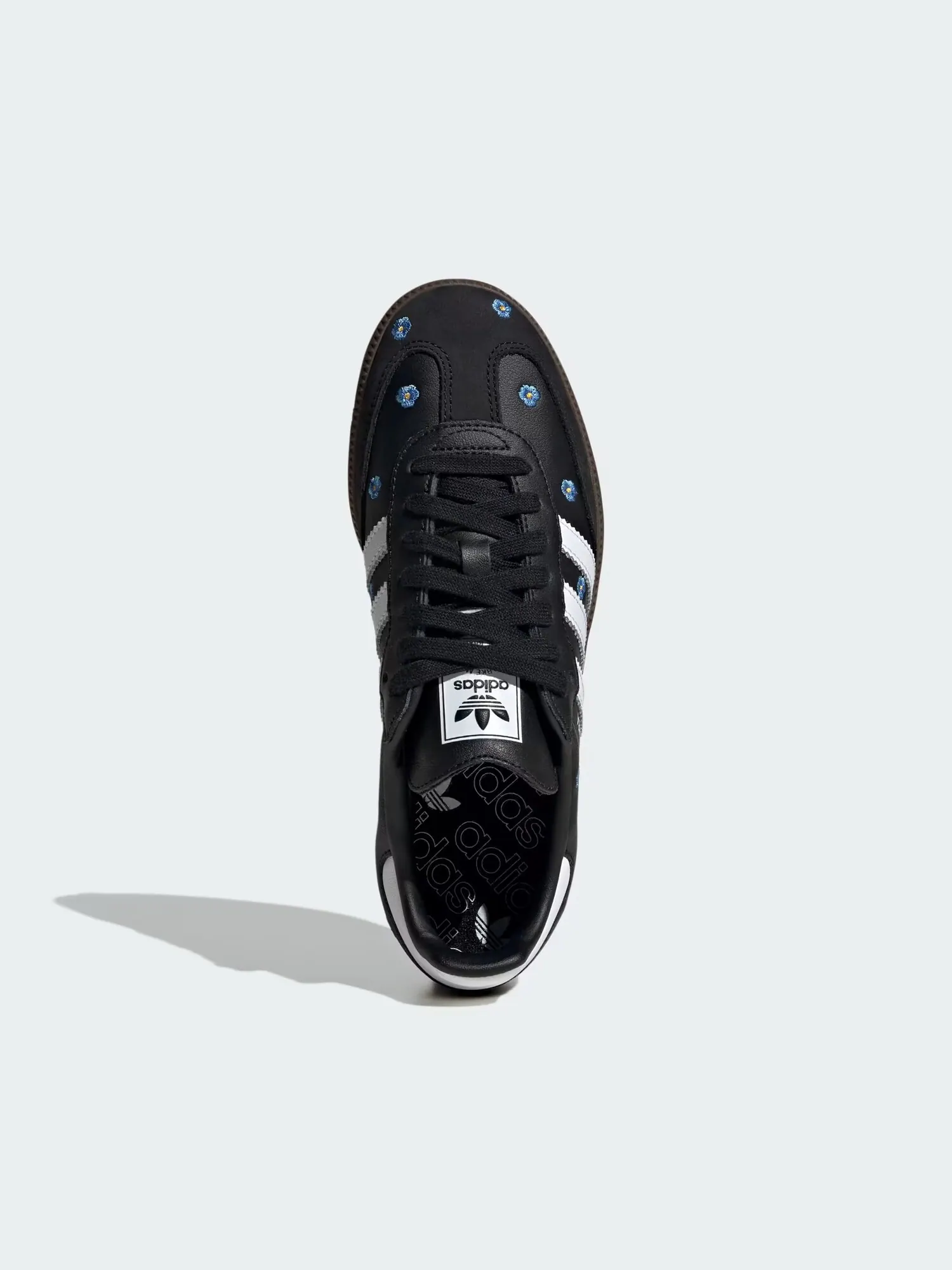 Кроссовки Adidas Samba OG 'Black Floral' — изображение 2 из 8, синий/черный/белый