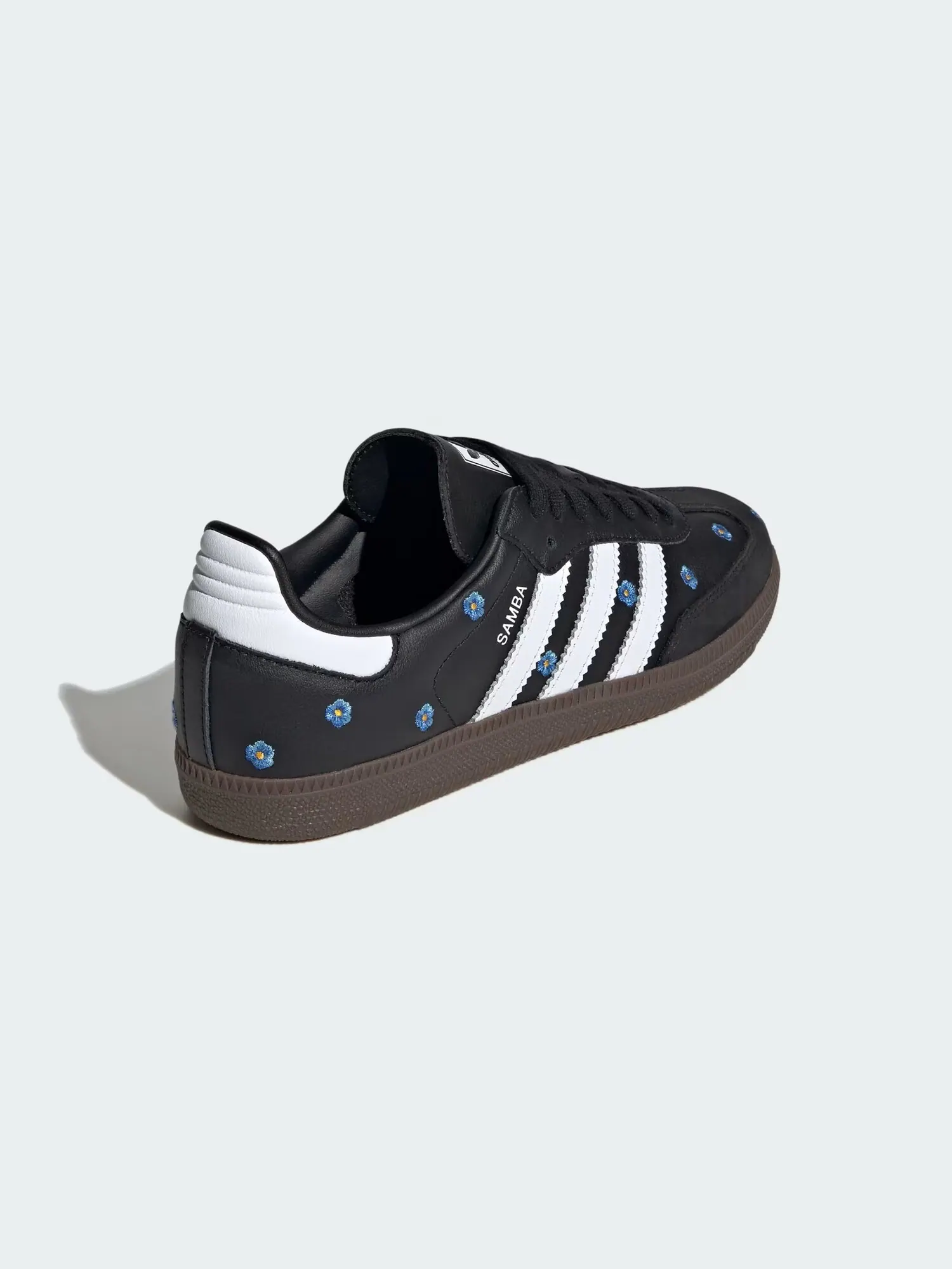 Кроссовки Adidas Samba OG 'Black Floral' — изображение 5 из 8, синий/черный/белый