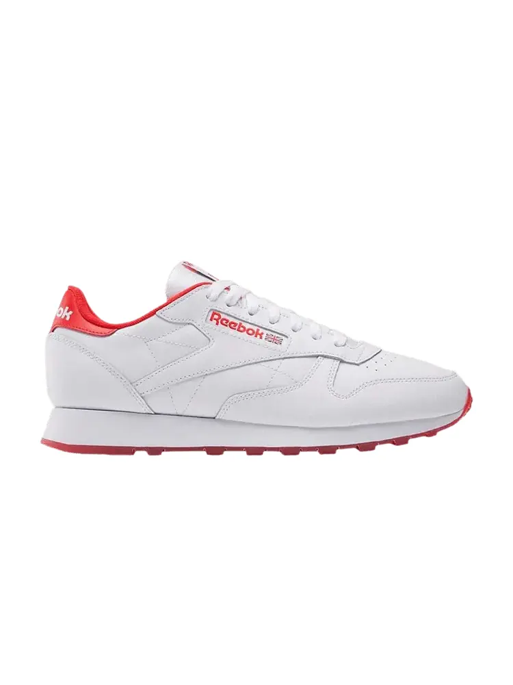 Кроссовки Reebok Classic Leather 'White Instinct Red' — изображение 1 из 1, белый/белый/красный