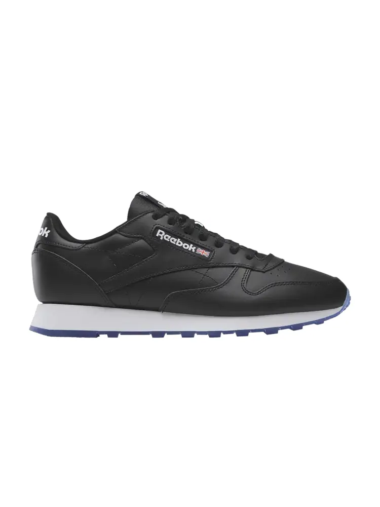 Кроссовки Reebok Classic Leather 'Black White' — изображение 1 из 1, черный/черный/белый