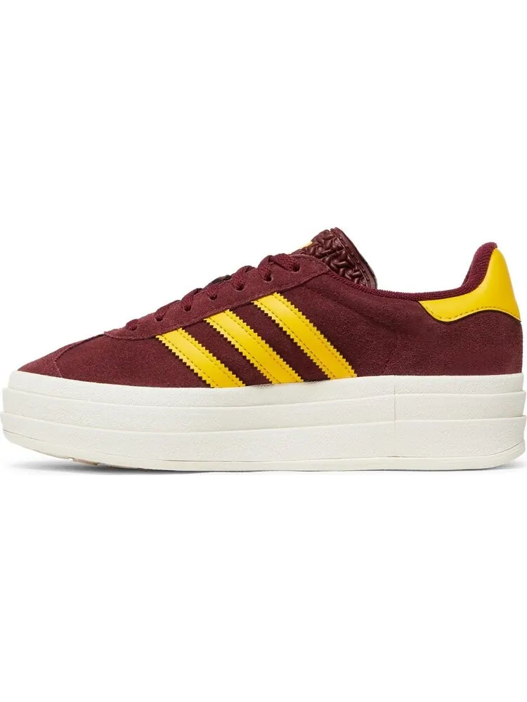 Кроссовки Wmns Gazelle Bold 'Shadow Red Gold' — изображение 3 из 4, красный