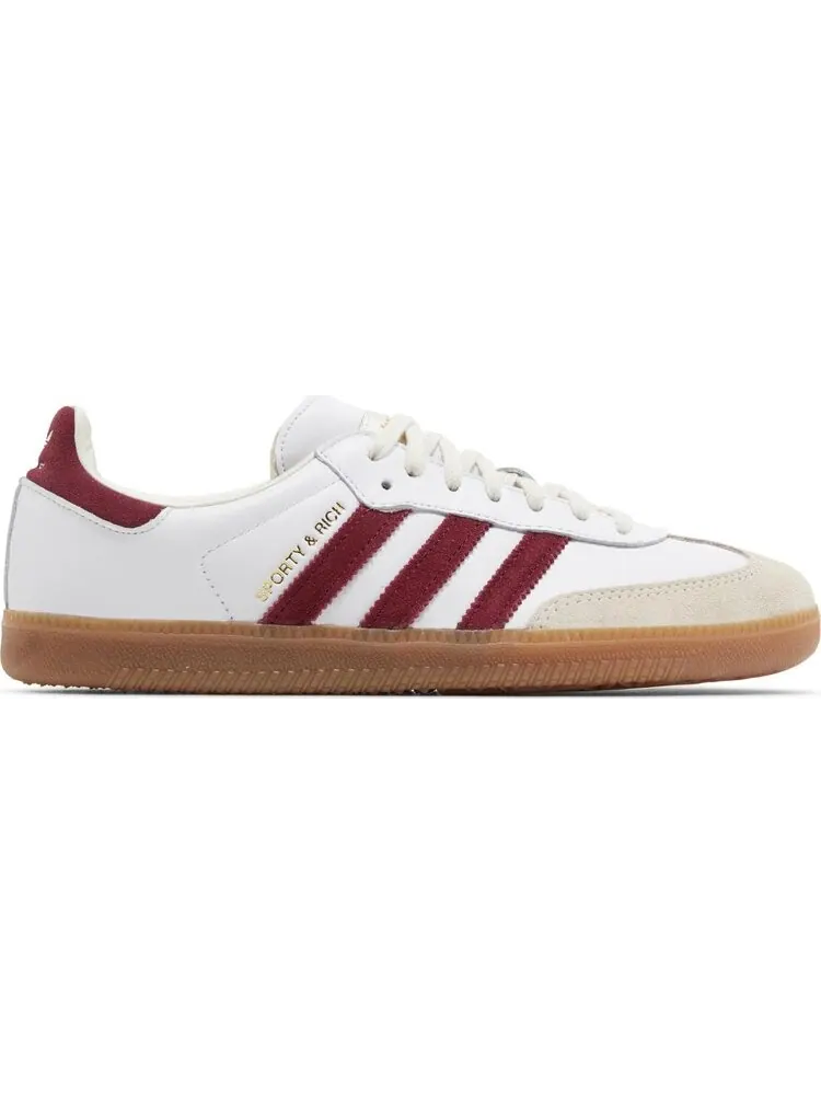 Кроссовки Sporty & Rich x Samba OG 'White Core Burgundy' — изображение 1 из 4, белый