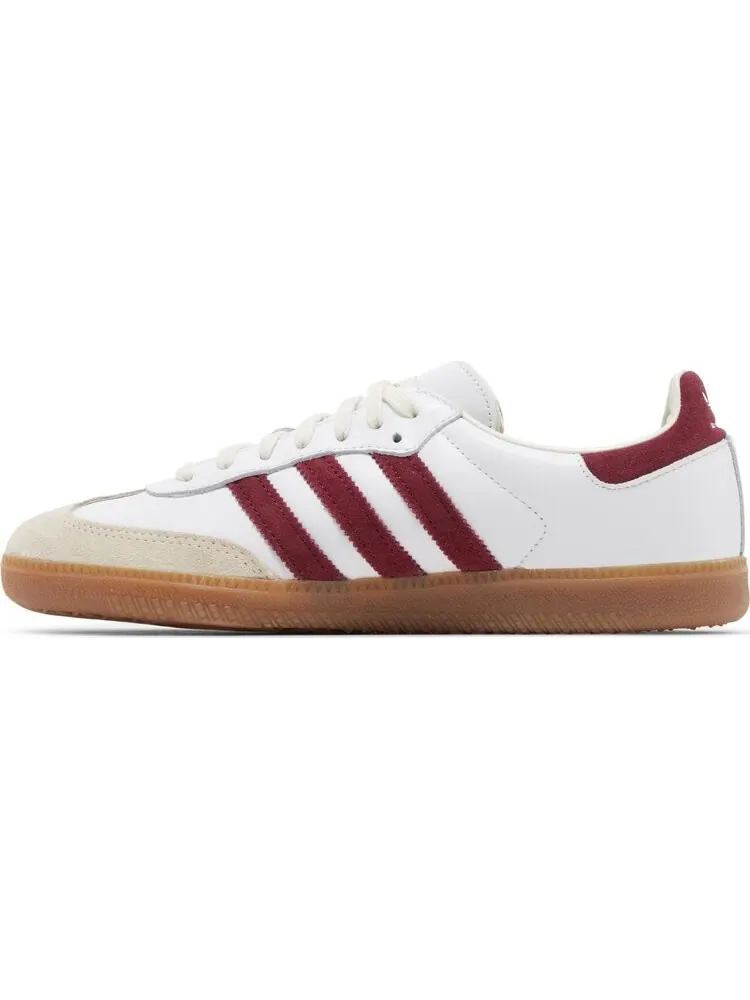 Кроссовки Sporty & Rich x Samba OG 'White Core Burgundy' — изображение 3 из 4, белый