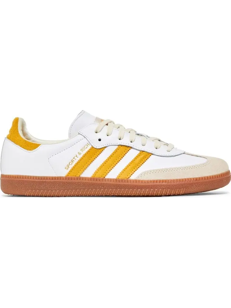 Кроссовки Sporty & Rich x Samba OG 'White Bold Gold' — изображение 1 из 4, белый