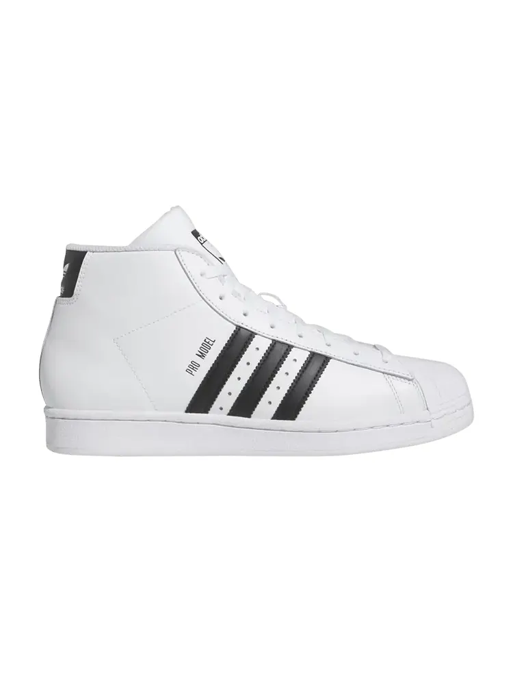 Кроссовки Adidas Pro Model Mid — изображение 1 из 1, белый черный