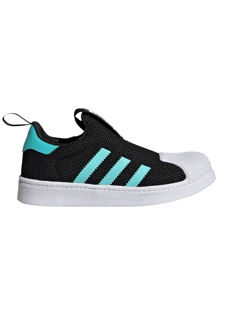 Кроссовки adidas Superstar 360 C Core Black Flash Aqua — изображение 1 из 1, черный голубой