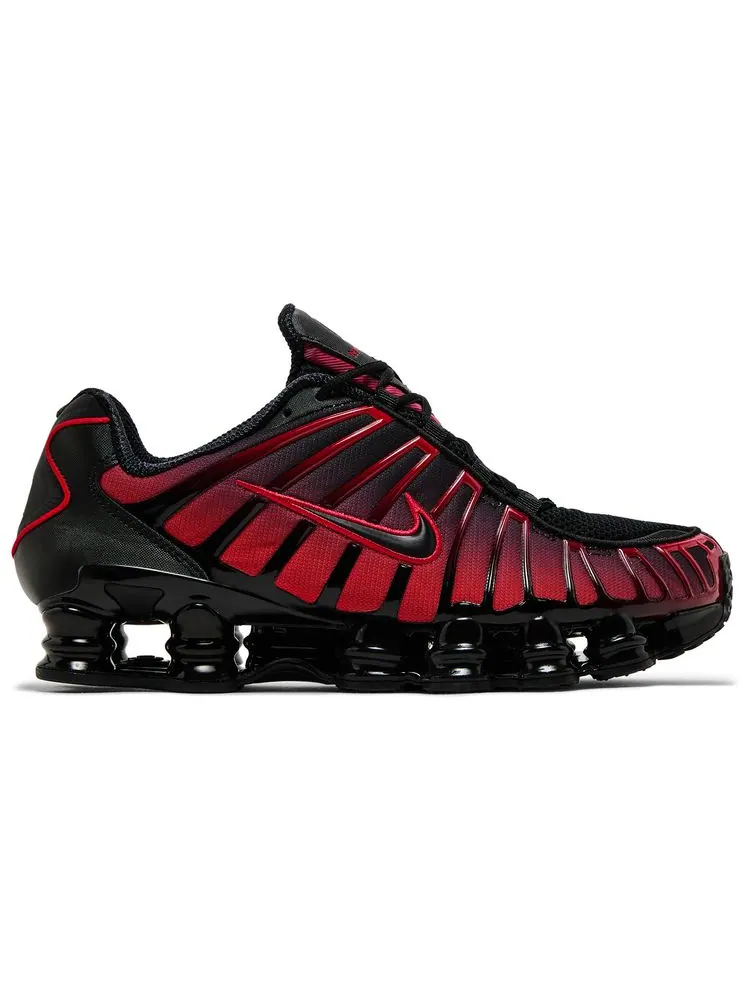 Кроссовки Nike Shox TL 'Black University Red Gradient' — изображение 1 из 8, черный