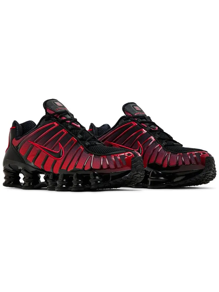 Кроссовки Nike Shox TL 'Black University Red Gradient' — изображение 8 из 8, черный