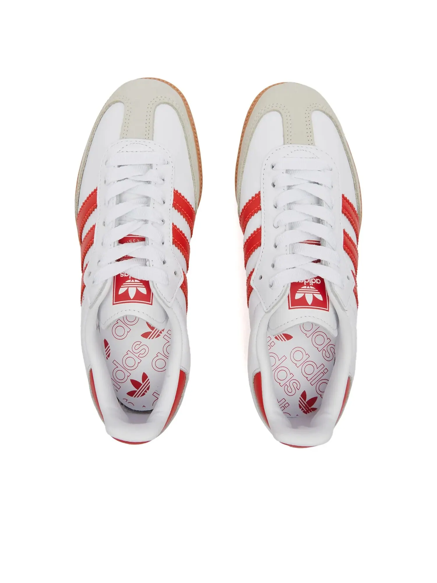 Кеды adidas Samba OG — изображение 4 из 5, белый/красный/коричневый